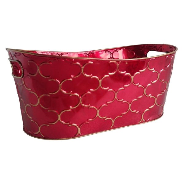 Wald Imports 2338-D6 13 in. Burgundy Planter 2338/D6